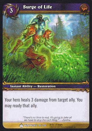 World of Warcraft TCG | Surge of Life - WG - Wrathgate 78/220 | The Nerd Merchant