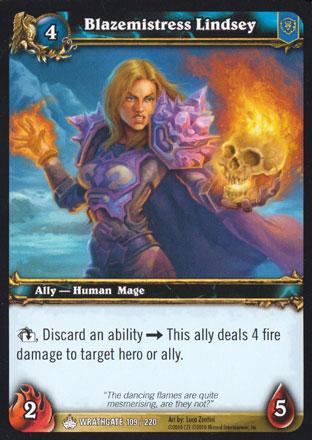 World of Warcraft TCG | Blazemistress Lindsey - Wrathgate 109/220 | The Nerd Merchant