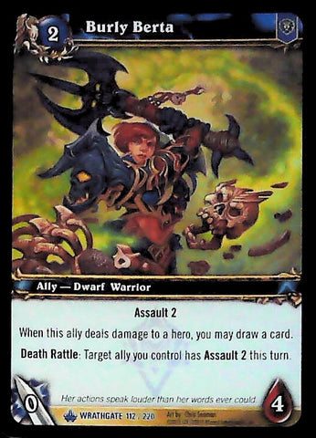 World of Warcraft TCG | Burly Berta (Foil) - Wrathgate 112/220 | The Nerd Merchant