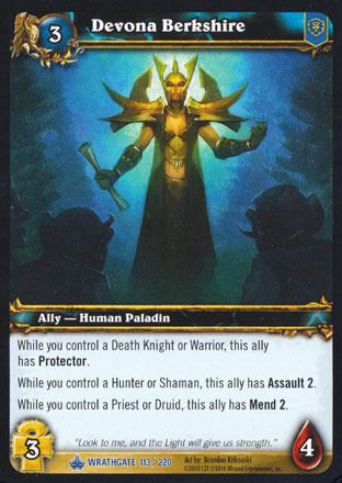 World of Warcraft TCG | Devona Berkshire - Wrathgate 113/220 | The Nerd Merchant