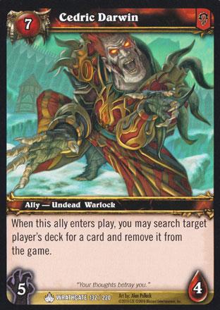 World of Warcraft TCG | Cedric Darwin - Wrathgate 132/220 | The Nerd Merchant