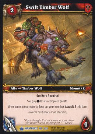 World of Warcraft TCG | Swift Timber Wolf - Wrathgate 151/220 | The Nerd Merchant