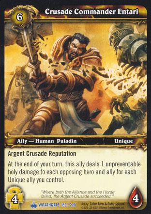 World of Warcraft TCG | Crusade Commander Entari - Wrathgate 159/220 | The Nerd Merchant