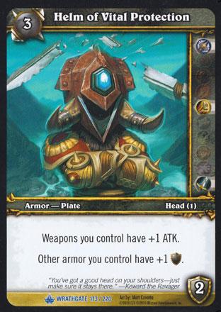 World of Warcraft TCG | Helm of Vital Protection - Wrathgate 173/220 | The Nerd Merchant