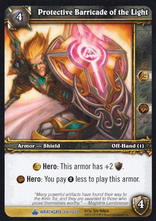 World of Warcraft TCG | Protective Barricade of the Light - Wrathgate 176/220 | The Nerd Merchant