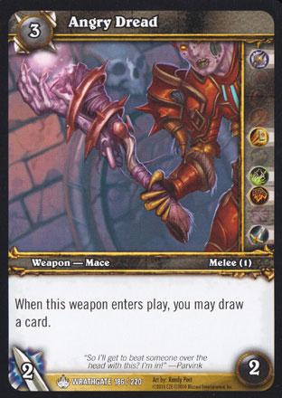 World of Warcraft TCG | Angry Dread - Wrathgate 186/220 | The Nerd Merchant