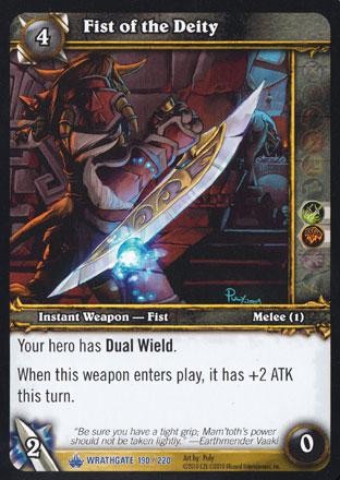 World of Warcraft TCG | Fist of the Deity - Wrathgate 190/220 | The Nerd Merchant