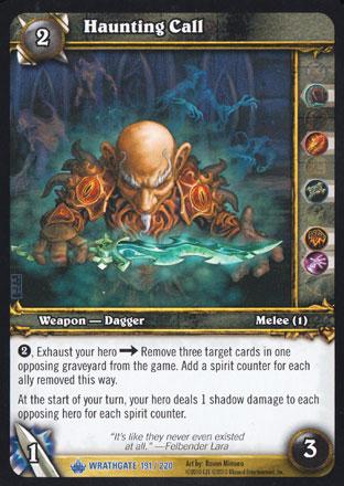 World of Warcraft TCG | Haunting Call - Wrathgate 191/220 | The Nerd Merchant