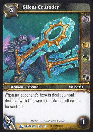 World of Warcraft TCG | Silent Crusader - Wrathgate 195/220 | The Nerd Merchant