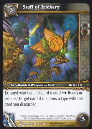 World of Warcraft TCG | Staff of Trickery - Wrathgate 197/220 | The Nerd Merchant