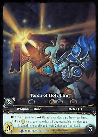World of Warcraft TCG | Torch of Holy Fire (Extended Art) - Wrathgate 199/220 | The Nerd Merchant