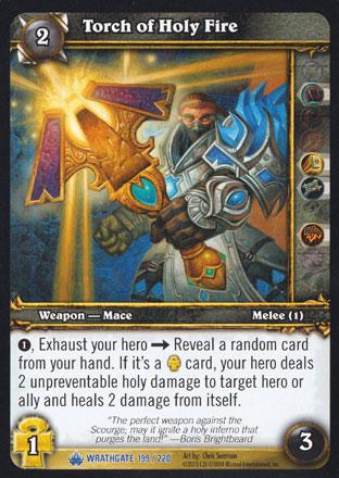 World of Warcraft TCG | Torch of Holy Fire - Wrathgate 199/220 | The Nerd Merchant