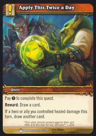 World of Warcraft TCG | Apply This Twice a Day - Wrathgate 205/220 | The Nerd Merchant