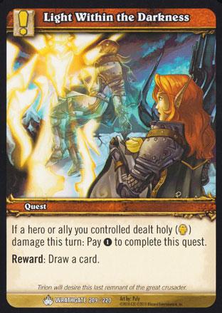 World of Warcraft TCG | Light Within the Darkness - Wrathgate 209/220 | The Nerd Merchant