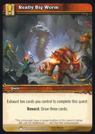 World of Warcraft TCG | Really Big Worm - Wrathgate 213/220 | The Nerd Merchant