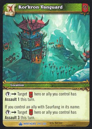 World of Warcraft TCG | Kor'kron Vanguard - Wrathgate 219/220 | The Nerd Merchant