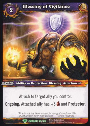 World of Warcraft TCG | Blessing of Vigilance - War of the Ancients 29/240 | The Nerd Merchant