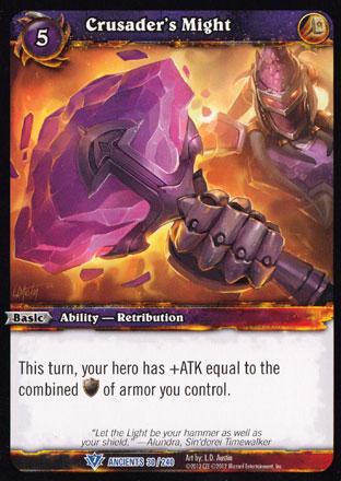 World of Warcraft TCG | Crusader's Might - War of the Ancients 30/240 | The Nerd Merchant