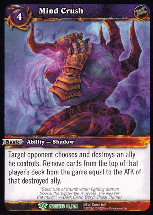 World of Warcraft TCG | Mind Crush - War of the Ancients 38/240 | The Nerd Merchant