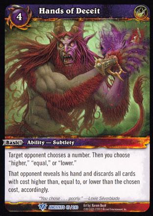 World of Warcraft TCG | Hands of Deceit - War of the Ancients 45/240 | The Nerd Merchant