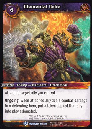 World of Warcraft TCG | Elemental Echo - War of the Ancients 50/240 | The Nerd Merchant