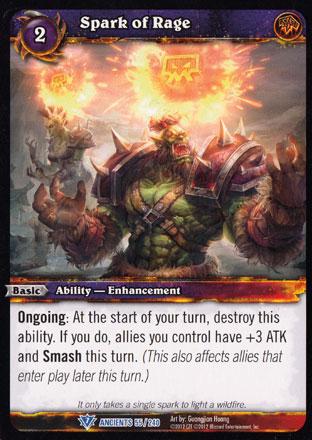 World of Warcraft TCG | Spark of Rage - War of the Ancients 55/240 | The Nerd Merchant
