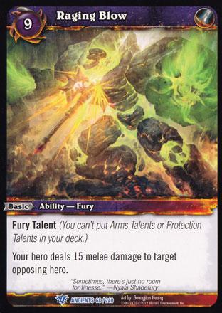 World of Warcraft TCG | Raging Blow - War of the Ancients 68/240 | The Nerd Merchant