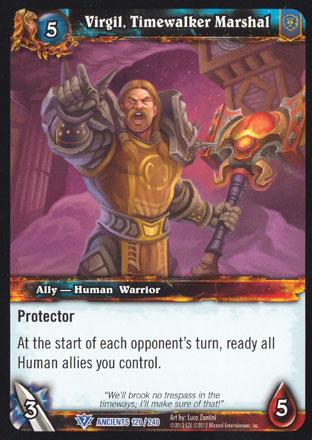 World of Warcraft TCG | Virgil, Timewalker Marshal - War of the Ancients 120/240 | The Nerd Merchant