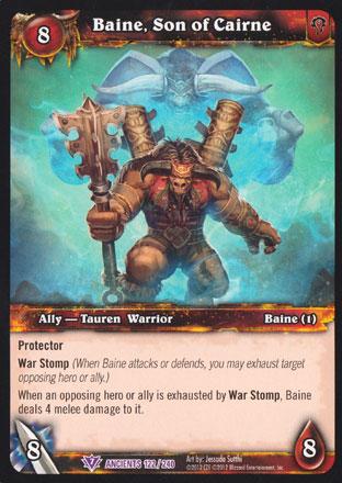 World of Warcraft TCG | Baine, Son of Cairne - War of the Ancients 122/240 | The Nerd Merchant