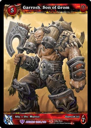 World of Warcraft TCG | Garrosh, Son of Grom (Full Art) - War of the Ancients 131/240 | The Nerd Merchant