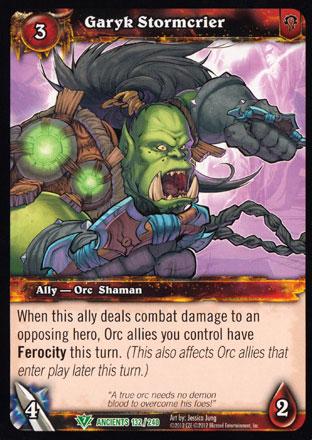 World of Warcraft TCG | Garyk Stormcrier - War of the Ancients 132/240 | The Nerd Merchant