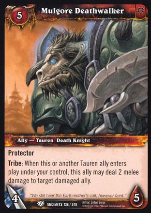 World of Warcraft TCG | Mulgore Deathwalker - War of the Ancients 136/240 | The Nerd Merchant