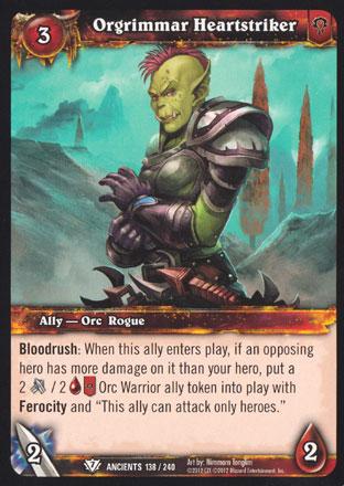 World of Warcraft TCG | Orgrimmar Heartstriker - War of the Ancients 138/240 | The Nerd Merchant