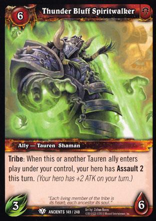 World of Warcraft TCG | Thunder Bluff Spiritwalker - War of the Ancients 149/240 | The Nerd Merchant