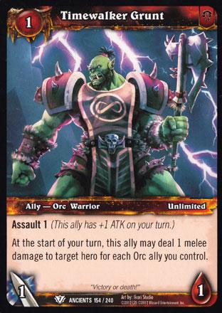 World of Warcraft TCG | Timewalker Grunt - War of the Ancients 154/240 | The Nerd Merchant