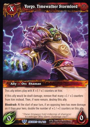 World of Warcraft TCG | Vorgo, Timewalker Stormlord - War of the Ancients 158/240 | The Nerd Merchant