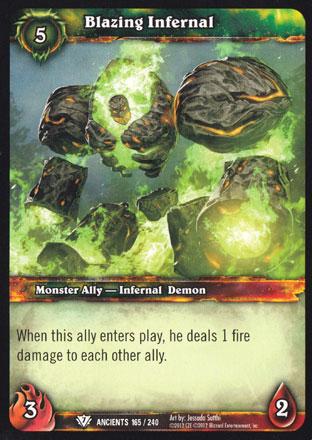 World of Warcraft TCG | Blazing Infernal - War of the Ancients 165/240 | The Nerd Merchant