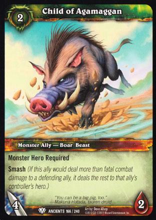 World of Warcraft TCG | Child of Agamaggan - War of the Ancients 166/240 | The Nerd Merchant