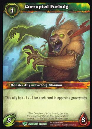 World of Warcraft TCG | Corrupted Furbolg - War of the Ancients 172/240 | The Nerd Merchant