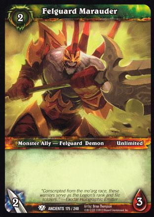 World of Warcraft TCG | Felguard Marauder - War of the Ancients 175/240 | The Nerd Merchant