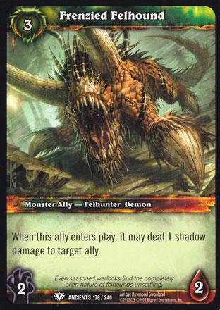 World of Warcraft TCG | Frenzied Felhound - War of the Ancients 176/240 | The Nerd Merchant