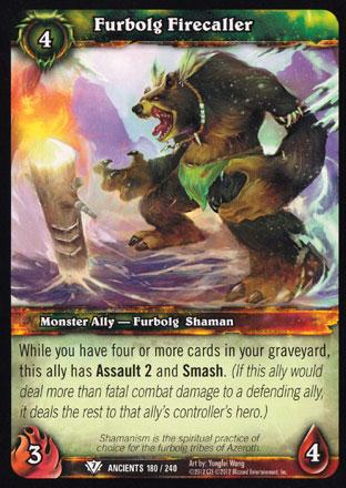 World of Warcraft TCG | Furbolg Firecaller - War of the Ancients 180/240 | The Nerd Merchant