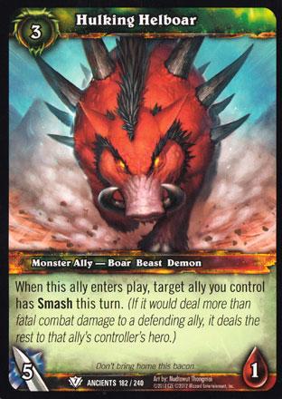 World of Warcraft TCG | Hulking Helboar - War of the Ancients 182/240 | The Nerd Merchant
