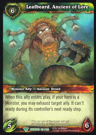 World of Warcraft TCG | Leafbeard, Ancient of Lore - War of the Ancients 187/240 | The Nerd Merchant