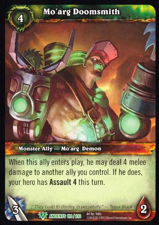 World of Warcraft TCG | Mo'arg Doomsmith - War of the Ancients 189/240 | The Nerd Merchant