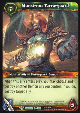 World of Warcraft TCG | Monstrous Terrorguard - War of the Ancients 190/240 | The Nerd Merchant