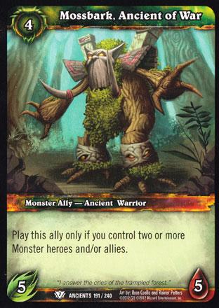 World of Warcraft TCG | Mossbark, Ancient of War - War of the Ancients 191/240 | The Nerd Merchant