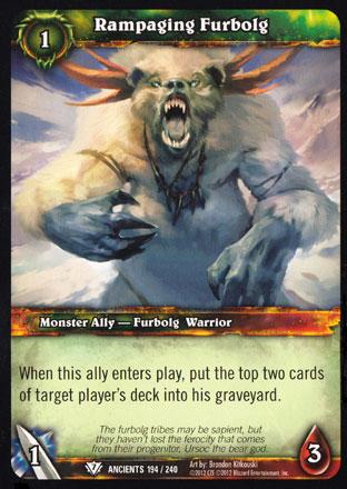 World of Warcraft TCG | Rampaging Furbolg - War of the Ancients 194/240 | The Nerd Merchant