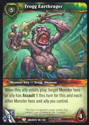 World of Warcraft TCG | Trogg Earthrager - War of the Ancients 199/240 | The Nerd Merchant