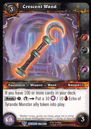 World of Warcraft TCG | Crescent Wand - War of the Ancients 224/240 | The Nerd Merchant